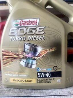 Motorový olej 5w40 Castrol edge turbo diesel
