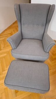 Predám kreslo a podnožku STRANDMON