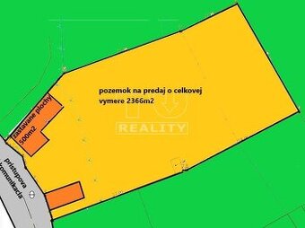 NA PREDAJ RD V HORNEJ SÚČI S VÝYMEROU POZEMKU 2366 M2