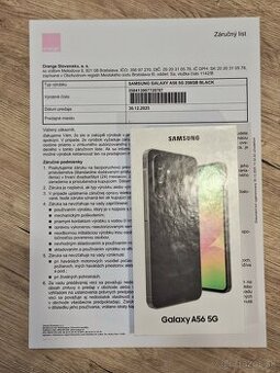 Samsung Galaxy A56 5G 8GB/256GB, záruka do 12/2027