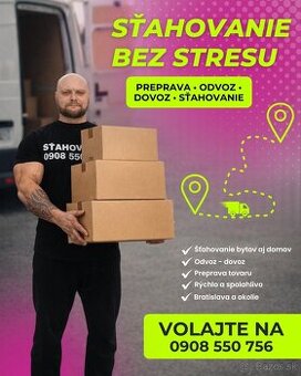Sťahovanie bez stresu - Bratislava a okolie