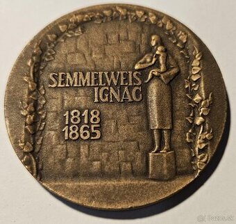 Plaketa 1974 Semmelweis Ignác