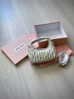 Biela dámska kabelka miu miu wander