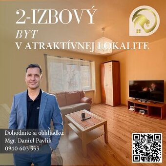 Svetlý 2-izbový byt blízko centra