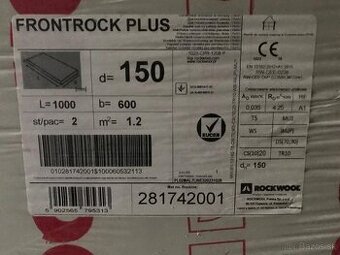 Tepelná izolácia ROCKWOOL FRONTROCK PLUS 150mm
