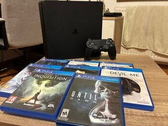 Playstation 4 Slim 500GB + Hry