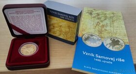 Predam zlatu 100-eurovu mincu Samova ríša+PL - 1