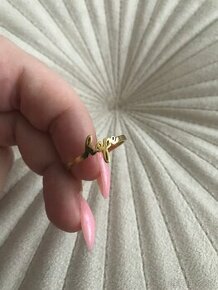 Krásny nový prsteň Hope zlate prevedenie top kvalita