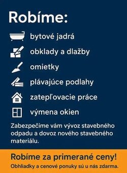 Kompletné stavebné a rekonštrukčné práce.