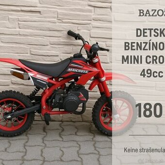 Detsky benzínový mini cross motocykel 49cc