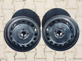 5,5Jx15 4x100 et36 - 2ks plechové disky RENAULT