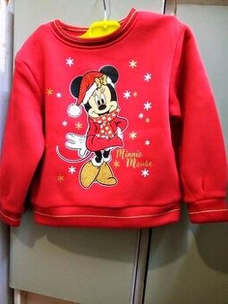 Teplejšia Minnie mikina s patentom v cca 110