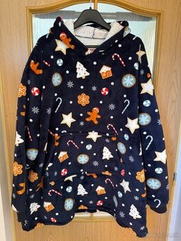 Oodie pončo, one size, Very Merry Christmas