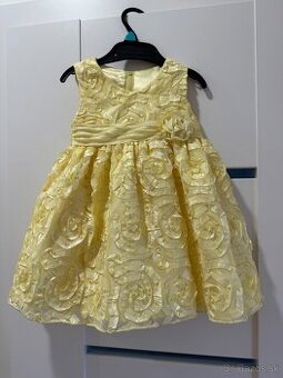 Predám krásne žlté detské šaty 18M