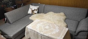 Šeda rohová sedacia súprava