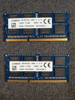 Predám RAM Kingston 16GB (2×8GB) DDR3L SO-DIMM