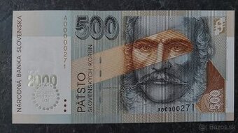 500 Sk 1993 A - bimilénium, stav N (UNC)