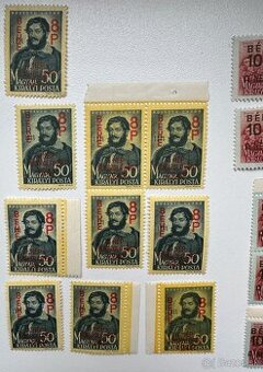 Poštové povojnové pretlače známky Maďarsko c.5 za 15eur