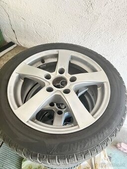 originál BMW disky R16 + zimné pneumatiky 195/55 R16 5x120