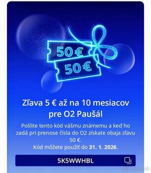 Zľavový/promo kód od  O2