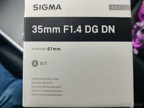 SIGMA 35mm F1.4 DG ✅ Nový