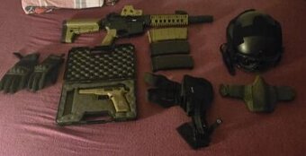 AR15 airsoft + zbroj