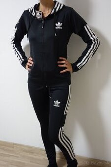 adidas damska suprava cierna pruzok biel.