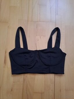 cierny bralet/crop top - 1