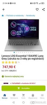Notebook lenovo loq essential gen 9