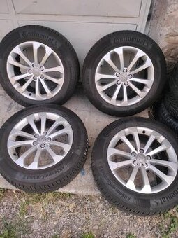 4ks alu disky 5x112 R18 zanovne 2024 celoročne pneu