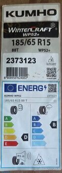 Zimné pneumatiky 185/65 r15 NOVÉ  4ks.
