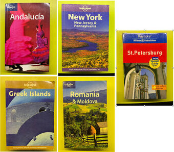 Predám kniha sprievodca Lonely Planet a Baedeker