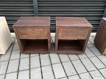 2 ks nove masivne nocne stoliky - 1