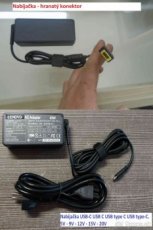 Nabíjačky: Lenovo B50, G50, Y520 hranatý / USB type-C