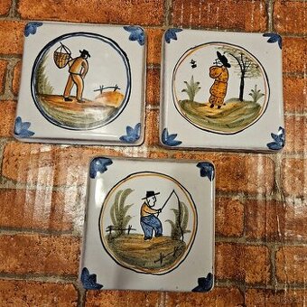 Ručne maľované kachličky cena za 3 ks-15€/10x10cm/