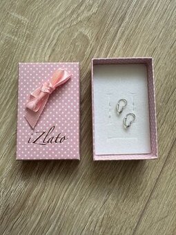 Predám náušnice z bieleho zlata 14K Kvietky so zirkonmi