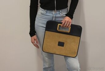 Luxusný vintage klenot: ROCHAS PARIS (70. roky) – Koža/Semiš