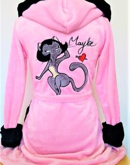 Hunaty damsky ruzovy kratky zupan s vysivanym motivom NOVY