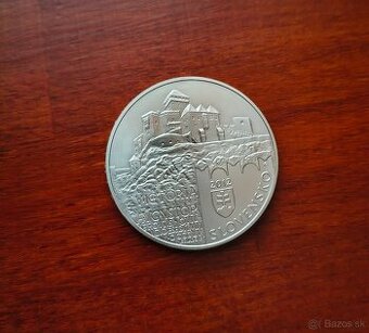 Strieborná 20eurova minca trenčin