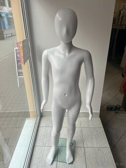 Detská figurína biela - dievča 140 cm