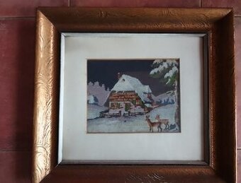 Predam stary vysivany obraz