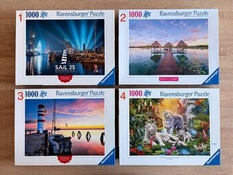 predám puzzle 1000ks rôzne