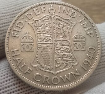 Strieborné mince Anglicka.