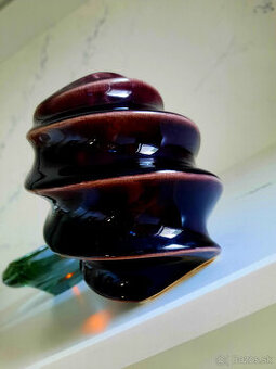 """"GLAZOVANY ŠPIRÁLOVÝ SVIETNIK"""