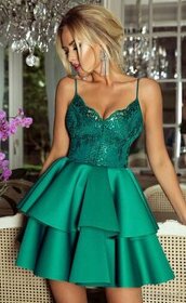 Smaragdové spoločenské šaty S a M