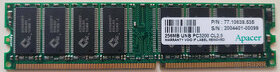 RAM Apacer 256 MB UNB PC3200 CL2.5