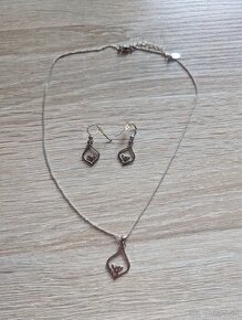 Set - Náušnice a náhrdelník - keltský štýl - 1