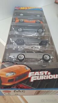 Sada hotwheels rychlo a zbesilo fast & furious  5ks