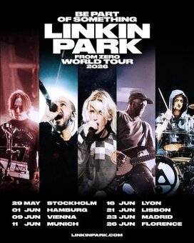 Predám lístky na Linkin park Viedeň a Štokholm