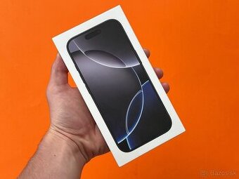 Nový iPhone 16 Pro 128GB Black Titanium - v záruke